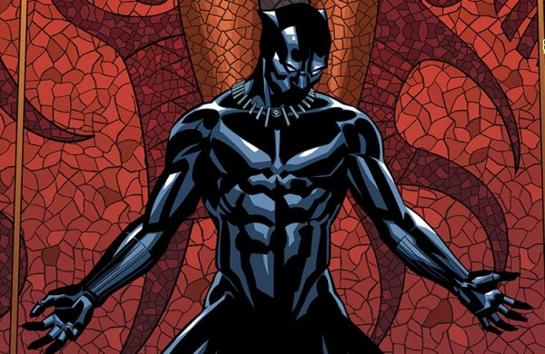 Black Panther contemplative pose strength