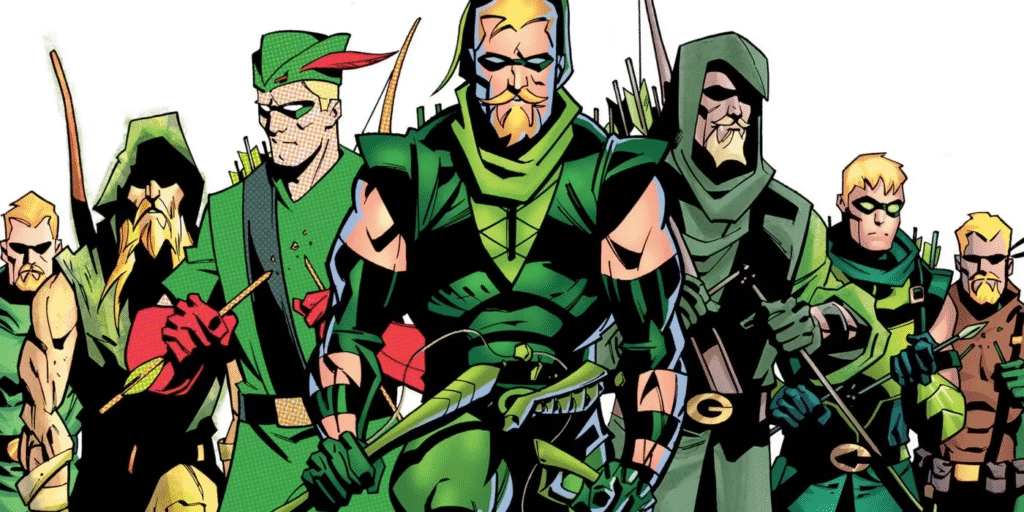 Green Arrow costume evolution decades