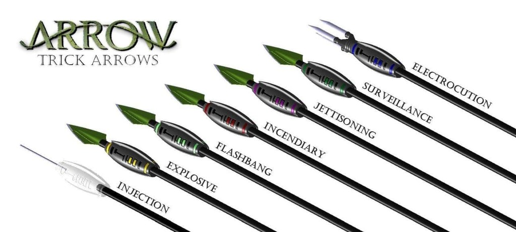 Green Arrow trick arrows collection weapons