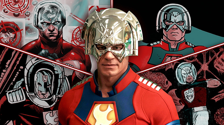 Peacemaker costume evolution comics vs show