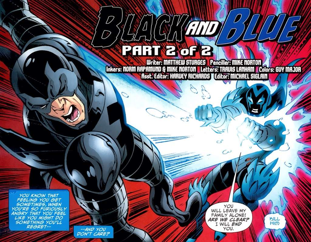 Blue Beetle vs Black Beetle 