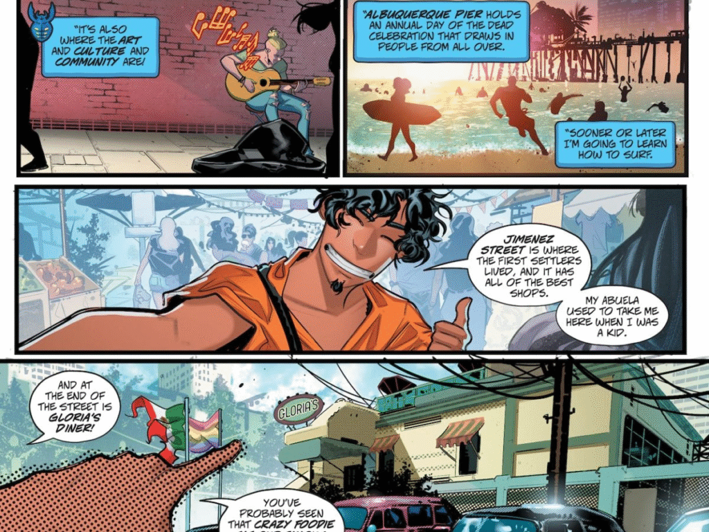 Blue Beetle celebration