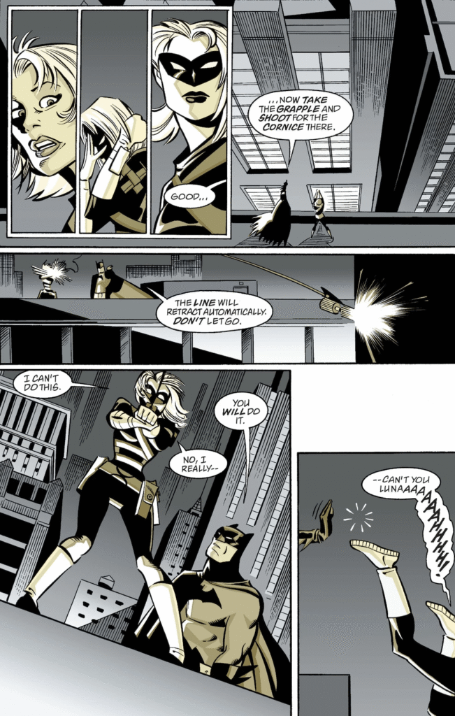 Sasha Bordeaux training Batman 