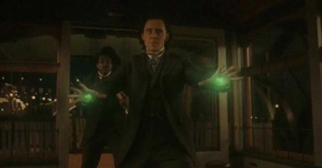 Loki using magic powers
