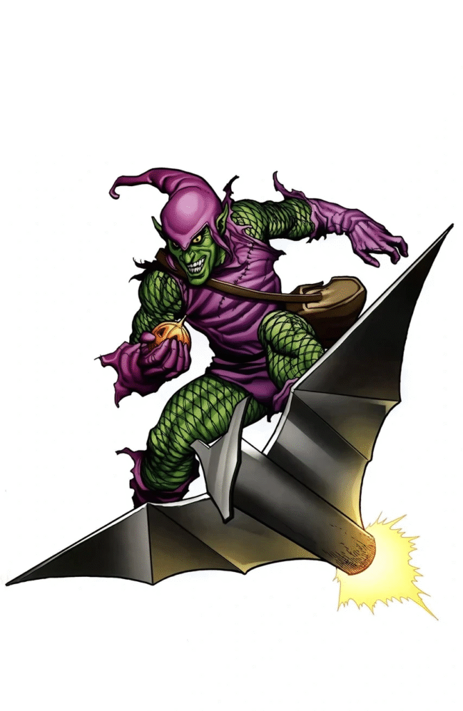 Green Goblin mask glider