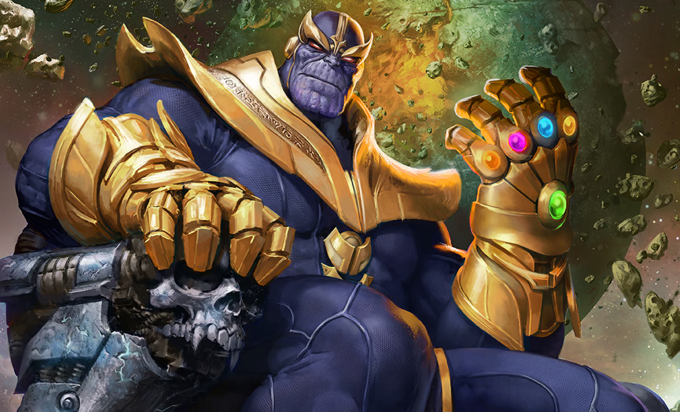 Thanos throne infinity gauntlet stones