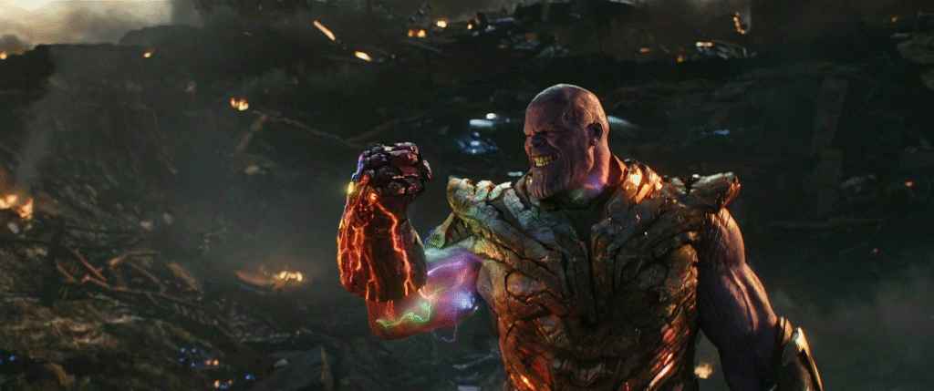 Thanos snap finger infinity stones