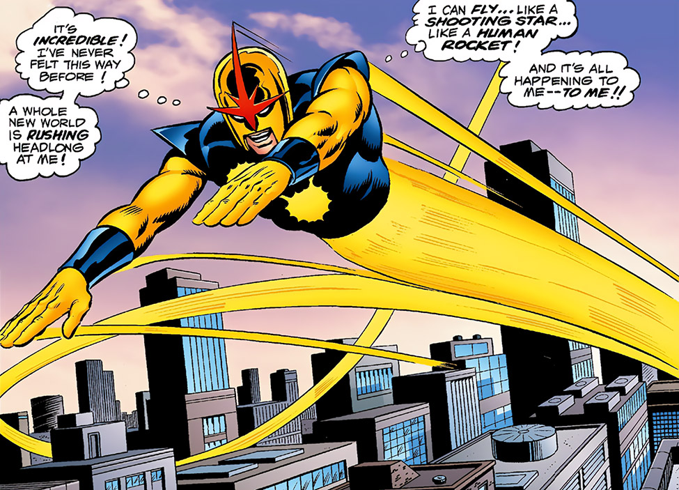 Nova Richard Rider flying space