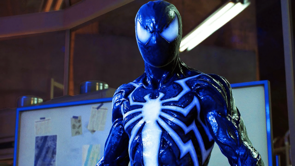 Peter Parker exhausted symbiote