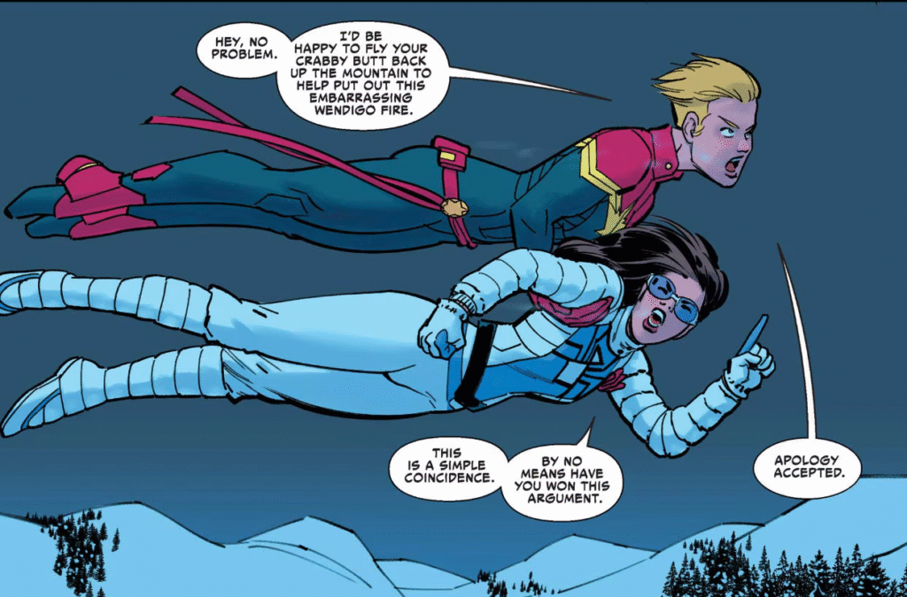 كابتن مارفال وجيسكا درو