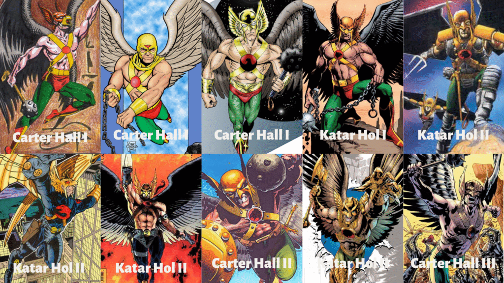 Hawkman multiverse timeline