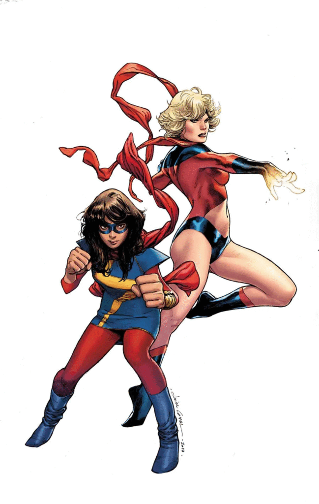 Ms Marvel costume evolution
