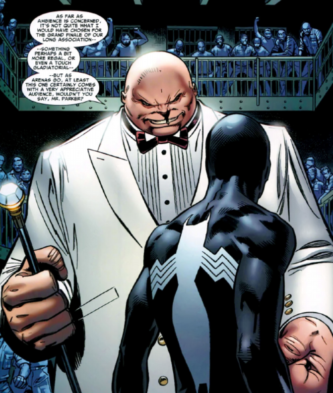 Kingpin superhuman strength fighting