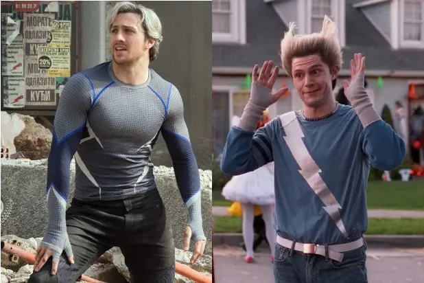 Aaron Taylor Johnson Evan Peters Quicksilver 