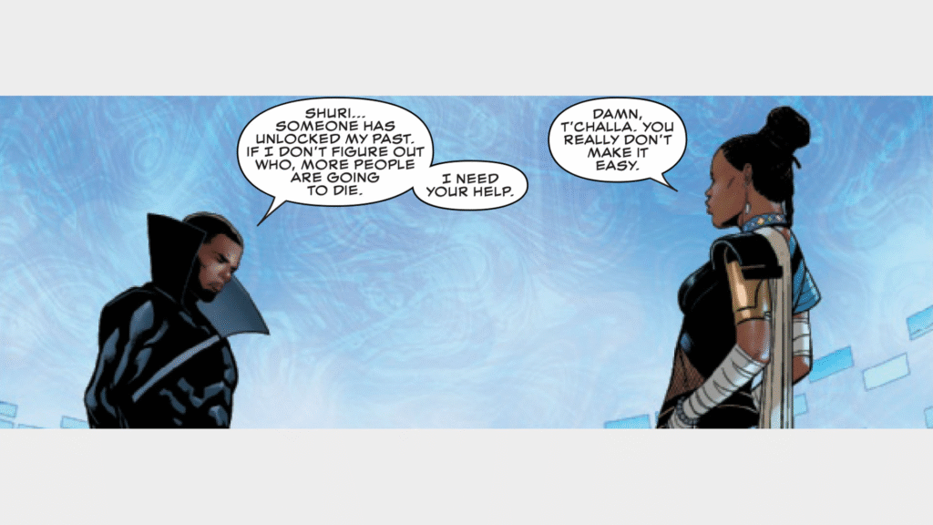 T'Challa and shuri comics